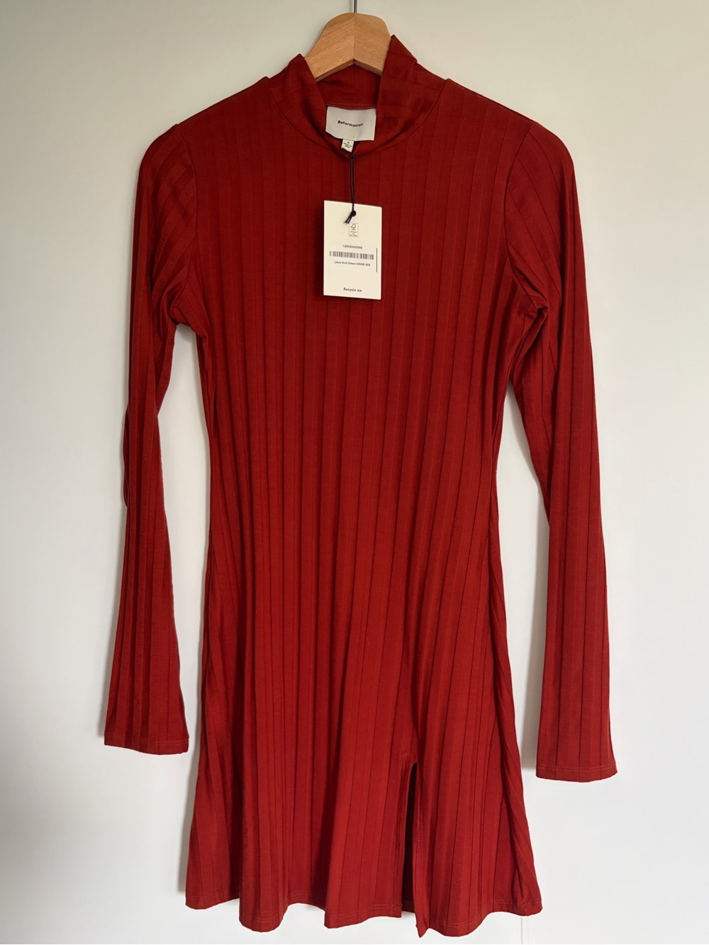 Reformation Libra Knit Dress in Oxide – Size S – NWT